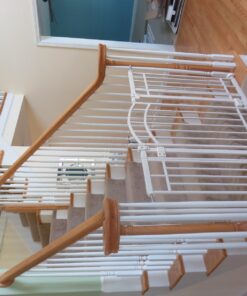 Summer Infant Multi-Use Decorative Extra Tall Safety Pet and Baby Gate,28.5'-48' Wide, 36' Tall,Pressure or Hardware Mounted, Install on Wall or Banister in Doorway or Stairway,Auto Close Door -Beige 36" Tall, 28.5 - 48.0" Wide Beige 76 712pZSPdWpL