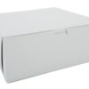 Southern Champion Tray 0973 Premium Clay-Coated Kraft Paperboard White Non-Window Lock Corner Bakery Box, 10" Length x 10" Width x 4" Height, White (Case of 100) 10" L x 10" W x 4" H - 100ct 9 712pmLy7g8L