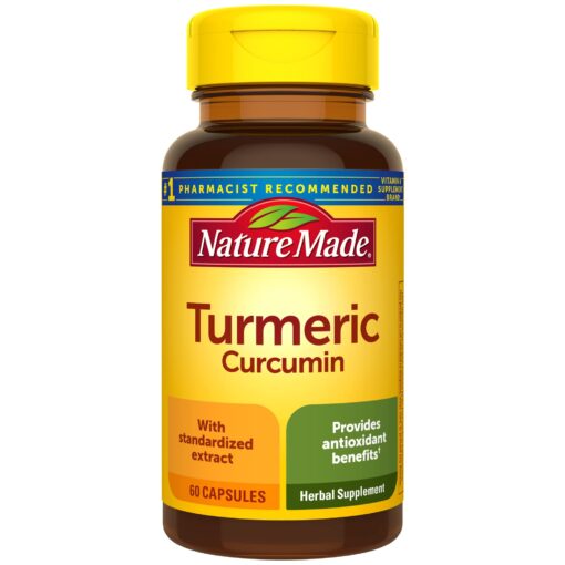 Nature Made Turmeric Curcumin 500 mg, Herbal Supplement for Antioxidant Support, 60 Capsules, 60 Day Supply 60 Count