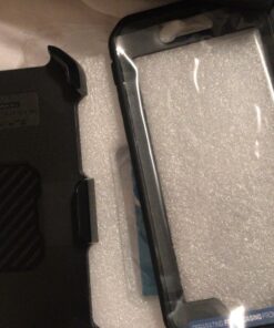 SUPCASE Unicorn Beetle Pro Series Case Designed for iPhone 7 / 8 / iPhone SE 2 (2020) / iPhone SE 3 (2022), Full-body Rugged Holster Case with Built-in Screen Protector (Black) Black/Black 30 712qIl0l9ZL