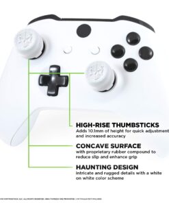 KontrolFreek FPS Freek Phantom for Xbox One Controller | Performance Thumbsticks | 2 High-Rise Concave | White 20 712qN64HK3L