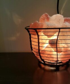 Himalayan Pink Salt Lamp Basket with Cord & Bulb Ca Sls-wm-basket@ 21 712qd9MunPL