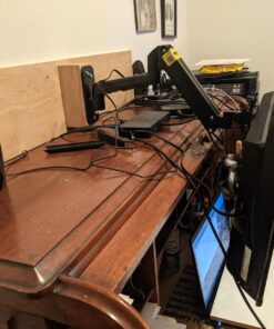 HUANUO Monitor Wall Mount Bracket, Articulating Adjustable Gas Spring Single Arm Stand with VESA Extension Kit for 17 to 32 Inch LCD Computer Screens - VESA 75x75,100x100 31 712rY6GxHpL