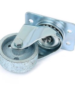 4 All Steel Swivel Plate Caster Wheels Heavy Duty High-gauge Steel Gray (2" METAL SWIVEL CASTER (GRAY) - No Brake) 2" METAL SWIVEL CASTER (GRAY) 12 712rj78X2ZL