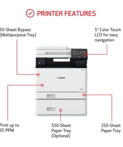Canon Color imageCLASS MF751Cdw - Multifunction, Duplex, Wireless, Mobile-Ready Laser Printer with 3 Year Limited Warranty, White 10 712rmzdaWrL