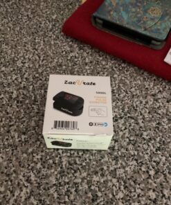 Zacurate Pro Series 500DL Fingertip Pulse Oximeter Blood Oxygen Saturation Monitor with Silicone Cover, Batteries and Lanyard (Royal Black) 40 712sKRrXvWL