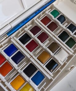 Winsor & Newton Cotman Watercolor Paint Set, Travel Set, 24 Whole Pans 24 Whole Pan Travel Set 47 712sQyV3jEL