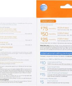 AT&T 3-in-1, Triple Cut Universal SIM Card Starter Kit for GoPhone Devices (No Annual Contract) packaging may vary 6 712syLTArAL