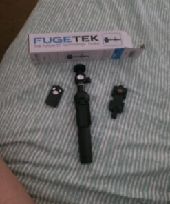 Fugetek 48" Compact Selfie Stick & Tripod, Extendable, Wireless Bluetooth Remote, Lightweight Aluminum, Travel Ready, Compatible with iPhone 14 13 12 Pro Xs Max Xr X 8Plus 7 & Android Black 27 712tliSTCYL