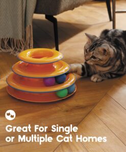 Catstages Tower of Tracks Interactive 3-Tier Cat Toy 21 712txPmjYvL