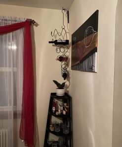 Oenophilia Climbing Tendril Hanging Wine Rack - 6 Bottle, Metal, Ceiling or Wall Mounted Wine Rack Connector Designs for Premium Wine Storage 17 712uc0kqYXL