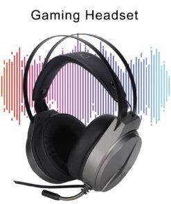 Alternative view of CUIFATI PC Game Headset, Portable 7.1 Surround Sound Gaming Headphones, Noise Cancelling Wired Gaming Headset, with Colorful RGB Light, for Win 7, for Win 8, for Win10, for PS4, for PS5