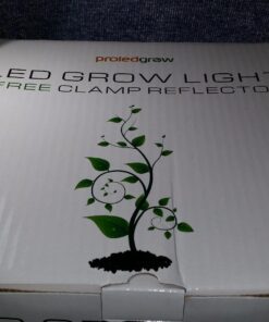 Indoor LED Grow Light Bulbs w/ Clamp Reflector (12W) Efficient Greenhouse Red & Blue Hydroponics Lighting | Produce Healthier Plants, Herbs, Flowers 34 712uyTBi5pL 1