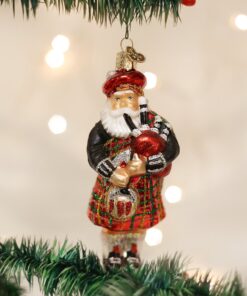 Alternative view of Old World Christmas Ornaments: Assortment of Santas Glass Blown Ornaments for Christmas Tree, Highland Santa