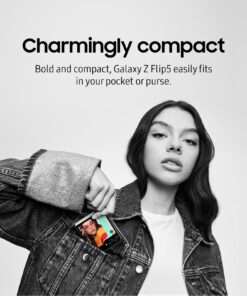 SAMSUNG Galaxy Z Flip 5 Cell Phone, Factory Unlocked Android Smartphone, 512GB, Compact, Foldable Design, One-Hand Control, Best Selfies, Full Cover Screen, US Version, 2023, Mint Phone Only 23 712v9WXRVVL