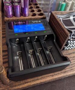 XTAR Rechargeable Battery Charger, 4 Bays Battery Charger for 3.6V 3.7V Li-ion IMR INR ICR 10440 18650 26650 and 1.2V Ni-MH Ni-CD Rechargeable Battery 23 712vmNaStL