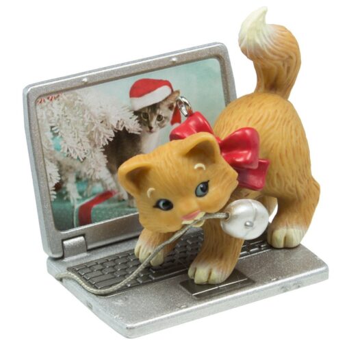 Hallmark Keepsake 2016 Mischievous Kittens Computer Mouse Ornament