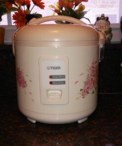 Tiger JAZ-A18U-FH 10-Cup (Uncooked) Rice Cooker and Warmer with Steam Basket, Floral White 14 712vys5KbGL