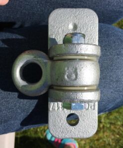 Jungle Gym Kingdom Swing Set Hangers - 2 Heavy Duty Brackets with Locking Snap Hooks for Porch, Patio, Playground - Indoor/Outdoor Hardware & Accessories 2 pack hangers 40 712wPXGDKgL 1