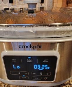 Crockpot™ 7-Quart Cook & Carry™ Slow Cooker with Sous Vide,Programmable, Stainless Steel 38 712wPZCj1HL