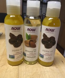 Now Foods Variety Moisturizing Oils Sampler: Sweet Almond, Avocado, and Jojoba Oils - 4oz. Bottles each 37 712wUvqx uL