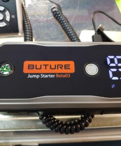 BUTURE 5000A Car Battery Jump Starter (All Gas/10L Diesel) Smart Portable Car Jump Starter Battery Pack, 12V Safe Jump Box Car Jumper Starter with Extended Jumper Cables, Fast Charge, 160W DC, Lights 44 712ws7MGWL