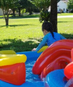 Intex Rainbow Ring Inflatable Play Center, 117" X 76" X 53", For Ages 2+ 1 Pack 36 712xDT0C96L