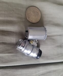 Grow Room Microscope - 60x Handheld Mini Pocket LED Loupe Magnifier - Blue or White Light - 28 712xTTgMk9L