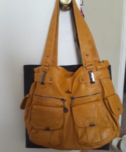 Purses and Handbags Women Tote Shoulder Top Handle Satchel Hobo Bags Fashion Washed Leather Purse 1-d.yellow 27 712xviStMmL