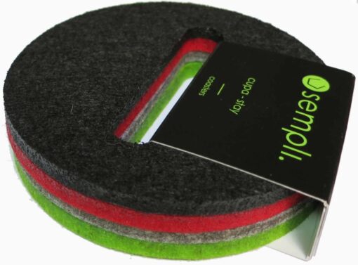 Sempli Cupa Multi Color Coasters, Set of 4