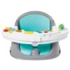 Infantino Music & Lights 3-in-1 Discovery Seat and Booster - Convertible, Infant Activity and Feeding Seat with Electronic Piano for Sensory Exploration, for Babies and Toddlers, Teal 16 712yLWc3pqL