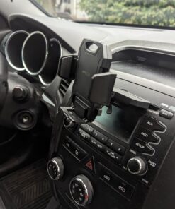 APPS2Car Sturdy CD Slot Phone Mount with One Hand Operation Design, Hands-Free Car Phone Holder Universally Compatible with All iPhone & Android Cell Phones, for Smartphone Mobile Black 42 712yPBQTI4L