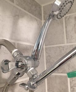 Delta Faucet U4920-PK 3-Way Shower Arm Diverter with Handshower Mount, Chrome,1 28 712yq92FwqL