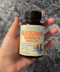 Glucosamine Chondroitin MSM Turmeric Boswellia - Joint Support Supplement. Antioxidant Properties. Helps with Inflammatory Response. Occasional Discomfort Relief for Back, Knees & Hands. 90 Capsules Glucosamine Chondroitin 32 712z1ZiY4qL