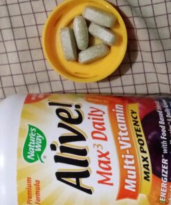 Nature's Way Alive! Max3 Potency Multivitamin, Antioxidants & High Potency B-Vitamins to Support Cellular Energy Metabolism*, No Added Iron, 180 Tablets 180 Count (Pack of 1) 28 712zGUvYW3L