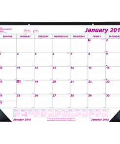 Brownline 22" x 17" 2016 Monthly Desk Pad, Virgin Paper (C1731-2016)