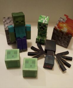Minecraft Papercraft Hostile Mobs Set, Over 30 Piece 22 713 8505hL