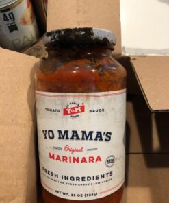 Keto Marinara Pasta and Pizza Sauce by Yo Mama's Foods - Pack of (2) - No Sugar Added, Low Carb, Low Sodium, Gluten Free, Paleo Friendly, and Made with Whole, Non-GMO Tomatoes. 1.56 Pound (Pack of 2) 55 713 RatyRiL