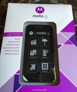 Motorola Moto G (3rd Generation) - Black - 8 GB - Global GSM Unlocked Phone 45 713 gOEkQ0L