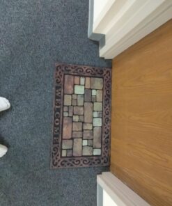 Apache Mills 60-732-1449-18x30 Masterpiece Aberdeen Welcome Doormat, 18" x 30",Brown 29 7130PV1 L5L