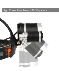 AUERVO Rechargeable LED Headlamp, 10000 Lumens Bright Headlight, Portable Waterproof Flashlight Kit with Rechargeable Batteries for Night Hunting Fishing Camping Black 15 7130TpXT4NL