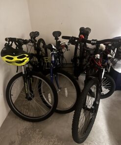 Hromee Bike Floor Parking 1-6 Rack Adjustable Bicycle Storage Organizer Stand for Garage, Silver 33 7130bGb563L