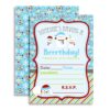 Brrrthday Winter Friends Birthday Party Invitations, 20 5"x7" Fill In Cards with Twenty White Envelopes by AmandaCreation 21 7130qsgW4qL
