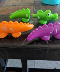 Learning Resources Snap-n-Learn Alphabet Alligators, Fine Motor Toy, 26 Double-Sidedpiece, Ages 18 Months +, Multicolor 37 7130xUTAU4L