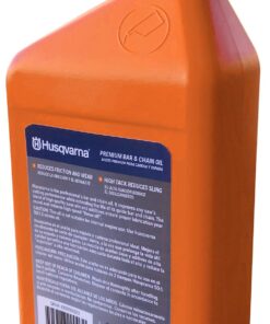Husqvarna X-Guard Premium All Season Mineral Bar and Chain Oil, Chainsaw Oil for Superior Cutting Equipment Protection in All Conditions, 1 Quart Bottle 13 7131 zNegUL