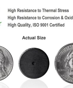 Creative Hobbies 100 Pcs Industrial Ceramic Circle Magnets 11/16 Inch Flat - 18mm Round Disc - 3/16" Thick - Ferrite Magnets Bulk for Crafts, Science & Hobbies, Refrigerator or Whiteboard 24 71317iU3l1L