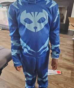 Disguise Catboy Costume for Kids, Official PJ Masks Costume Jumpsuit Toddler Large (4-6) 23 7132UQ5vr6L