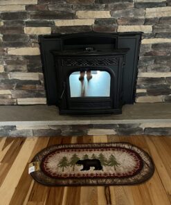 Cozy Cabin CC5276 Birch Bear Non Skid Rug 20"x44" Wedge Brown 20 in x 44 in 18 7132V6H16gL