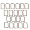 RDEXP 20pcs Metal Bag Purse Snap Hook 23mm Rectangle Rings Webbing Belts Buckle 20 7132XS33K5L