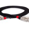 Hosa HPR-005X2 Dual REAN 1/4" TS to RCA Pro Stereo Interconnect Cable, 5 Feet 17 7133YtYpbdL